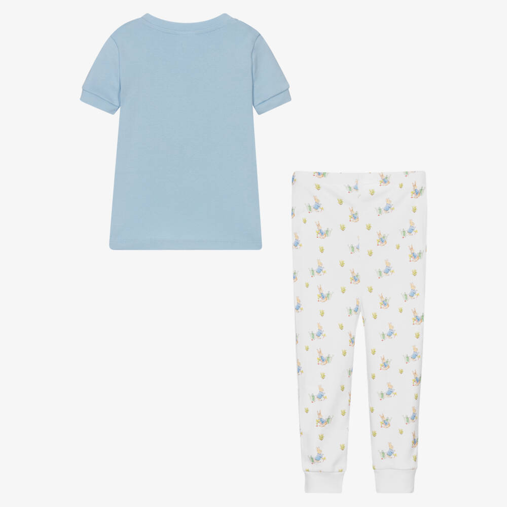 Peter Rabbit™ by Childrensalon-Бело-голубая пижама из хлопка | Childrensalon Outlet