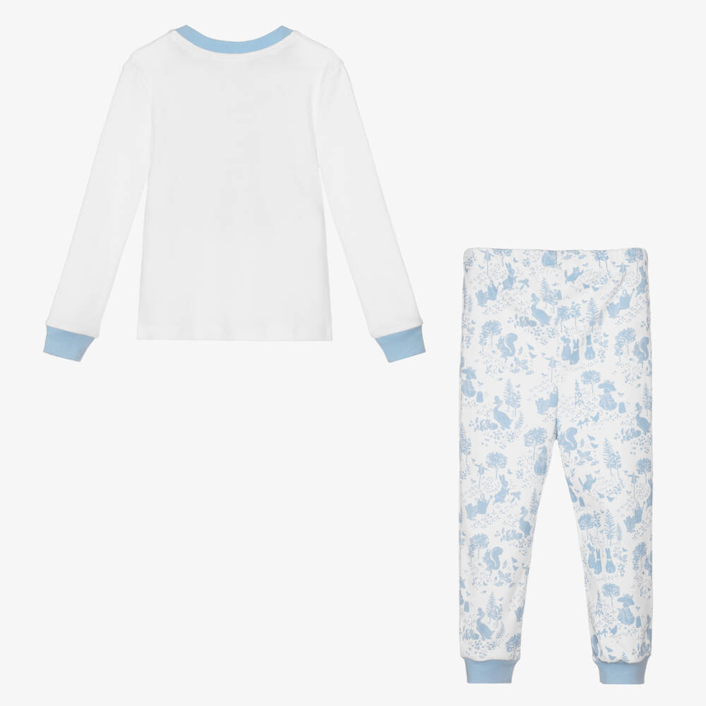 Peter Rabbit™ by Childrensalon-Бело-голубая пижама из хлопка | Childrensalon Outlet