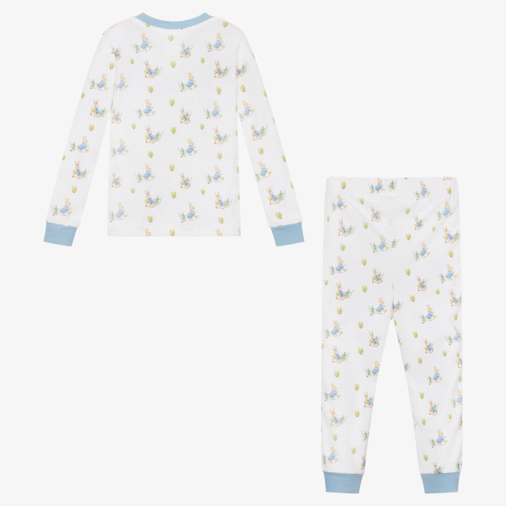 Peter Rabbit™ by Childrensalon-Boys White Cotton Sleep Set | Childrensalon Outlet
