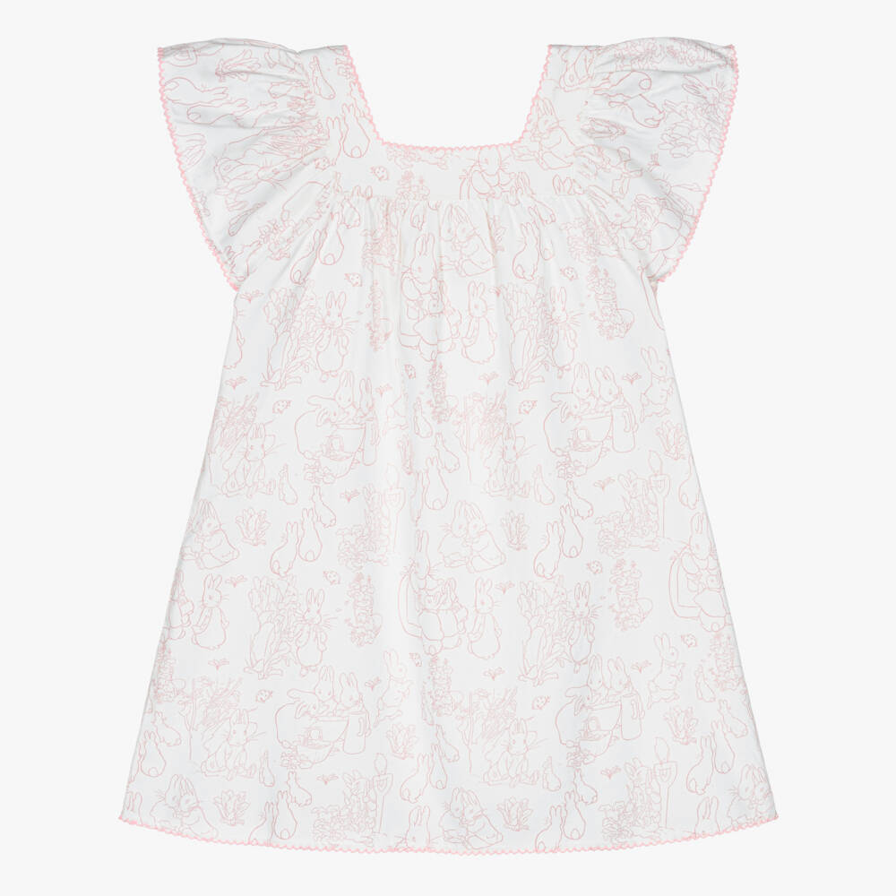 Peter Rabbit™ by Childrensalon-Girls Ivory & Blush Sleepwear Delight | Childrensalon Outlet