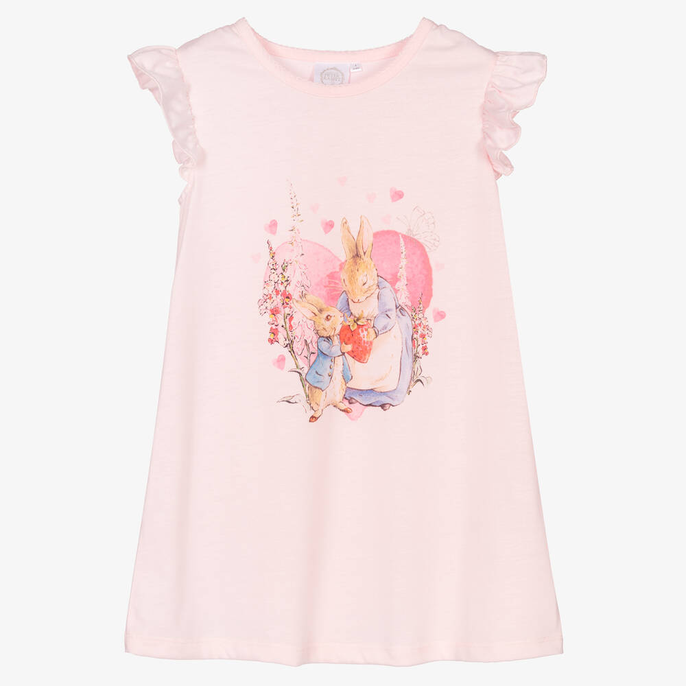 Peter Rabbit™ by Childrensalon-Розовая ночная рубашка с оборками | Childrensalon Outlet