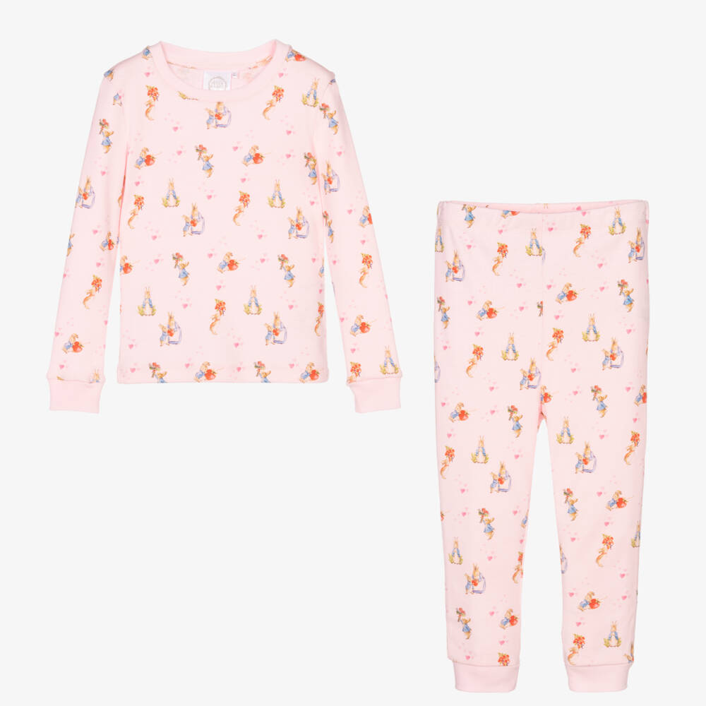 Peter Rabbit™ by Childrensalon-Girls Soft Pink Sleepwear Set | Childrensalon Outlet