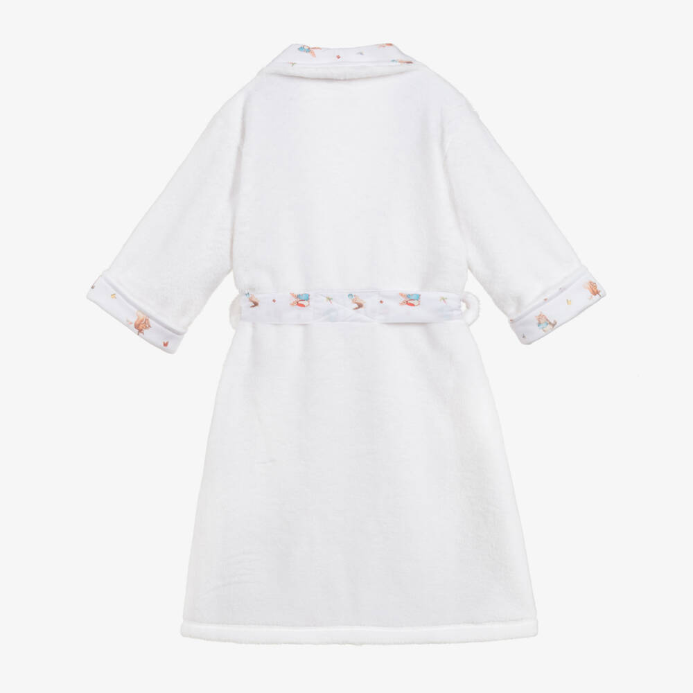 Peter Rabbit™ by Childrensalon-Girls White Fleece Dressing Gown | Childrensalon Outlet