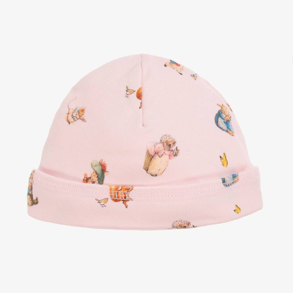 Peter Rabbit™ by Childrensalon-Розовая шапочка из хлопкового джерси | Childrensalon Outlet