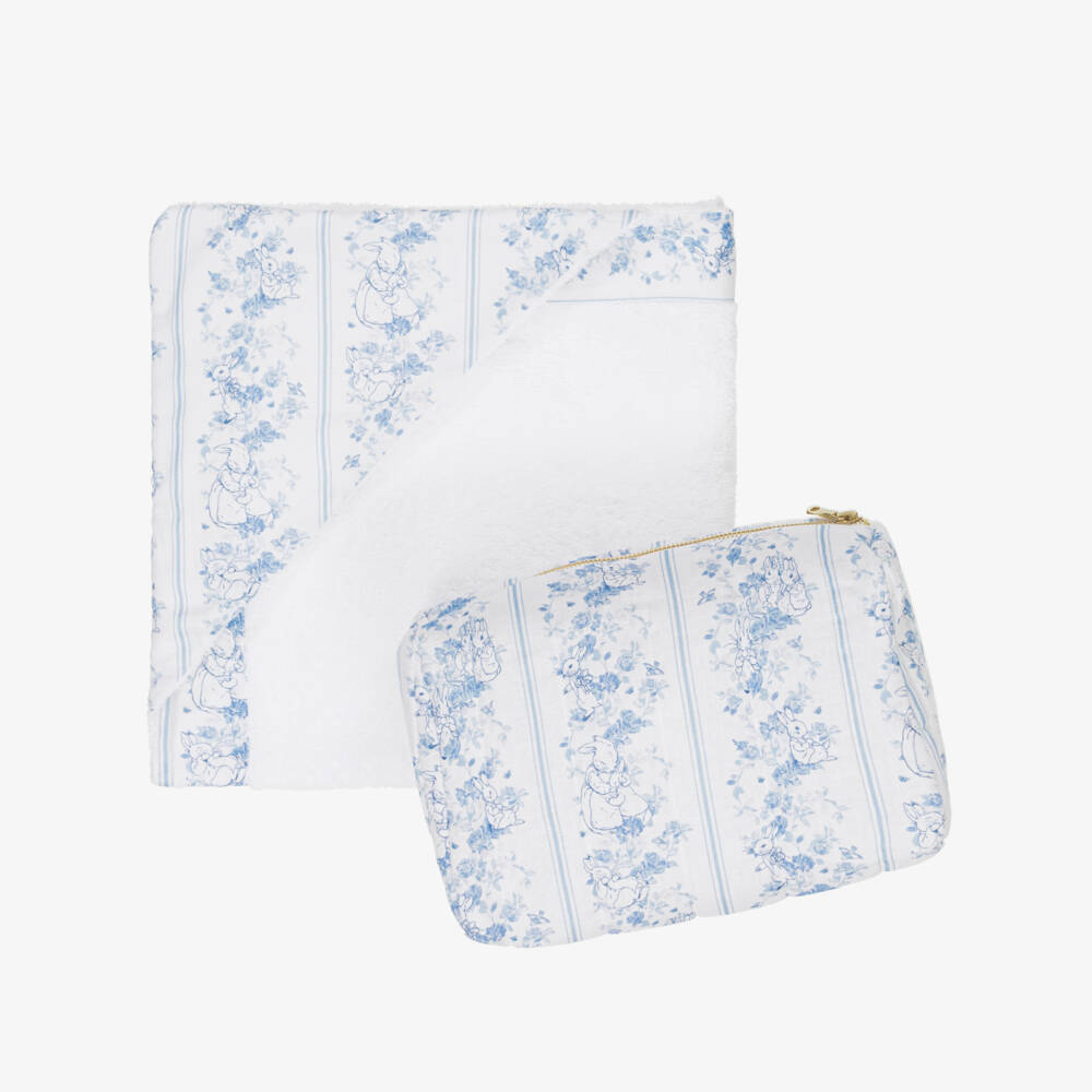 Peter Rabbit™ by Childrensalon-مجموعة مناشف بيضاء بغطاء للرأس للرضع | Childrensalon Outlet