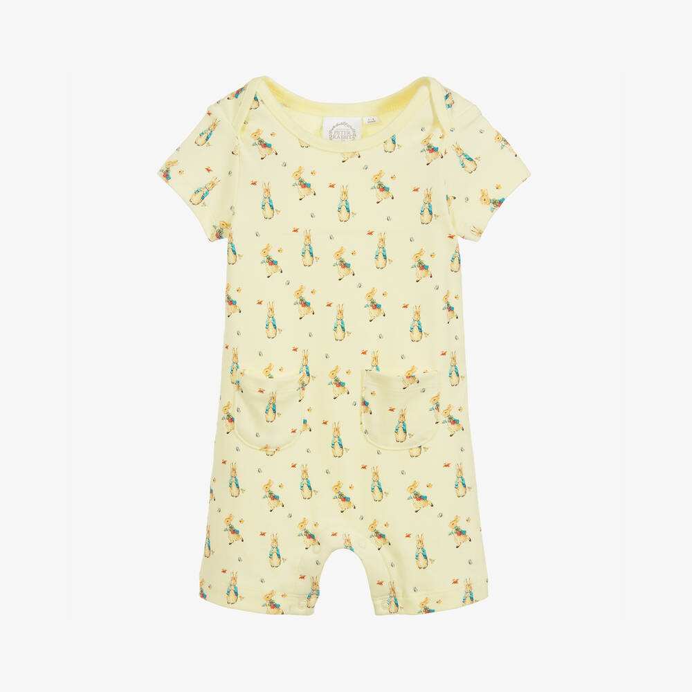 Peter Rabbit™ by Childrensalon-بودي سوت قطن لون أصفر للأطفال | Childrensalon Outlet