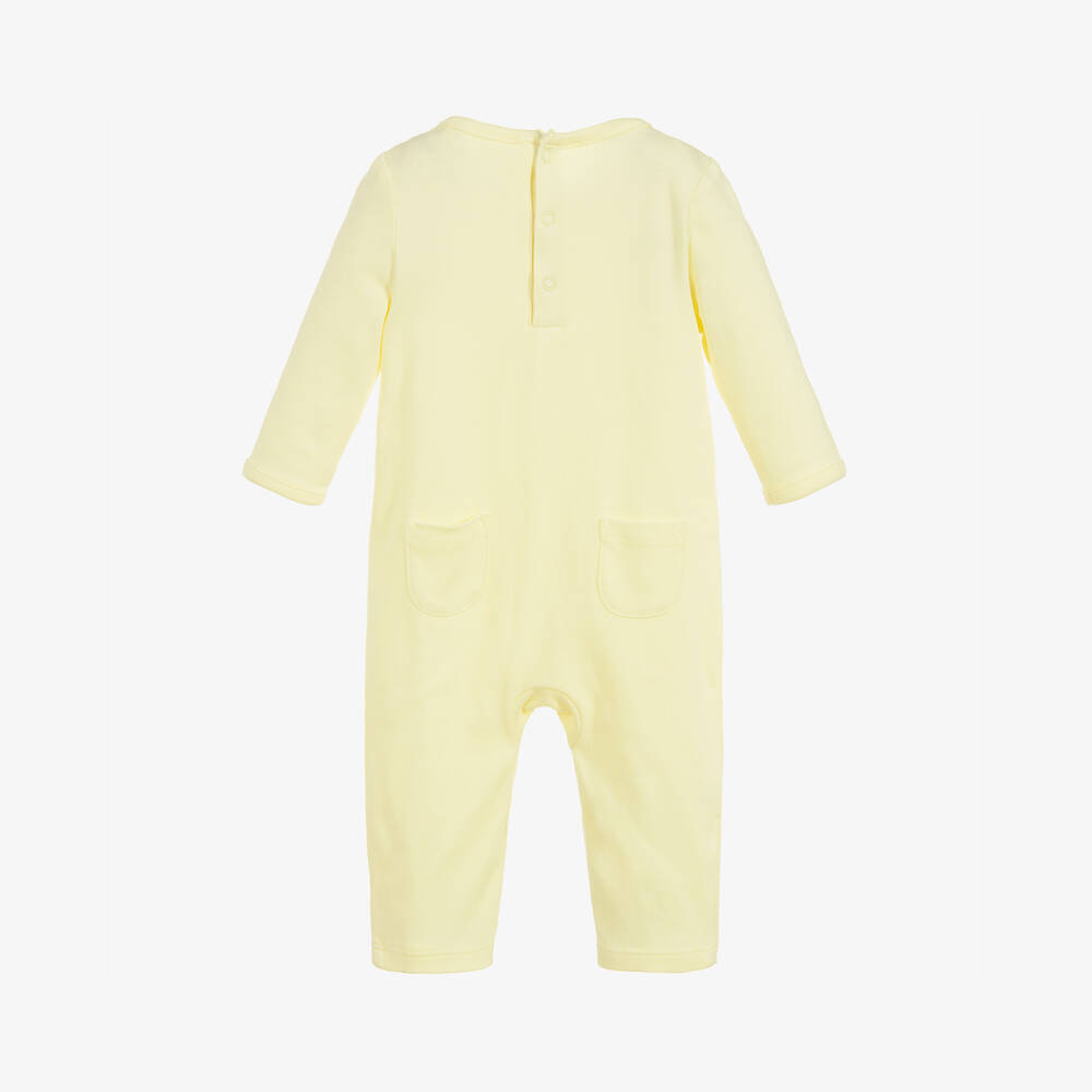 Peter Rabbit™ by Childrensalon-Yellow Cotton Jersey Babysuit | Childrensalon Outlet