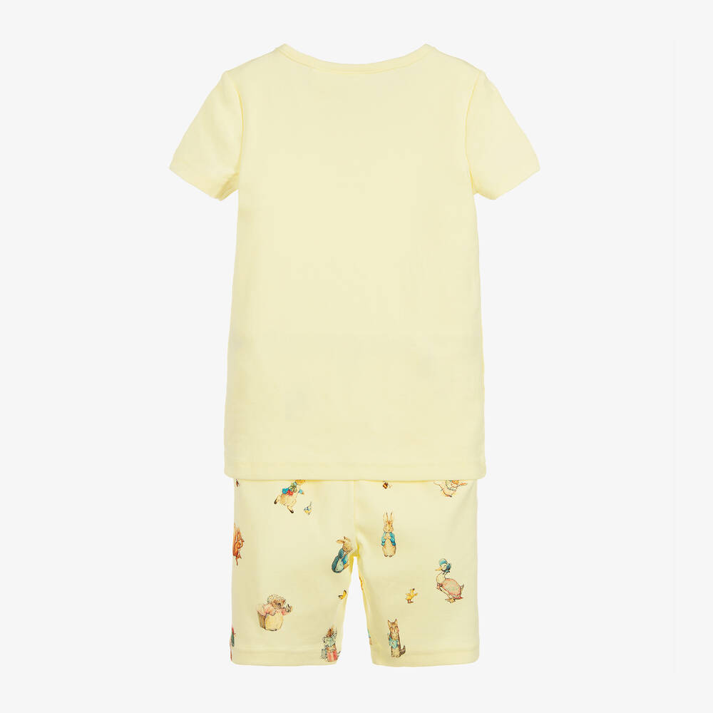 Peter Rabbit™ by Childrensalon-Короткая желтая пижама из хлопкового джерси | Childrensalon Outlet