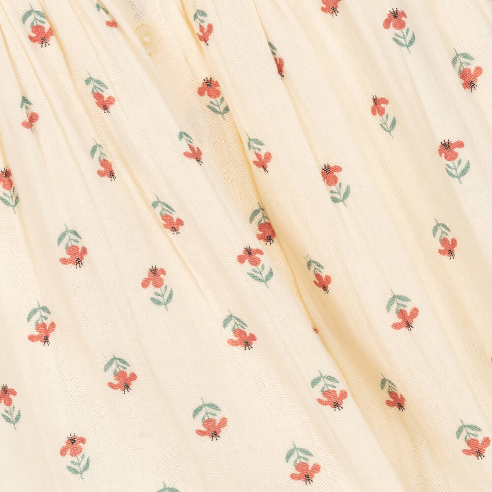 Petit Bateau-Кремовое платье из органического хлопка | Childrensalon Outlet