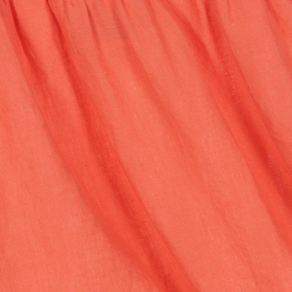 Petit Bateau-Красное льняное платье для малышек | Childrensalon Outlet