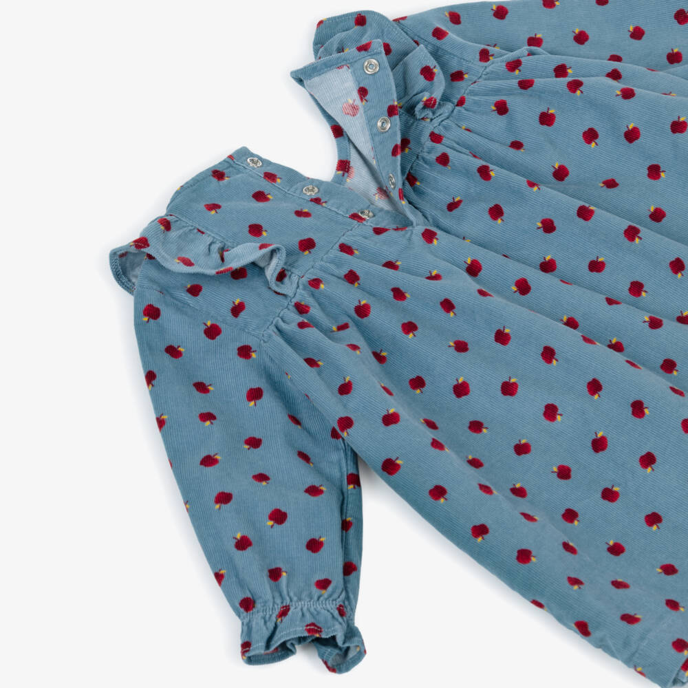 Petit Bateau-Blue Apple Dress | Childrensalon Outlet