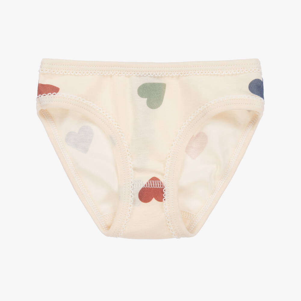 Petit Bateau-Blue & Green Organic Cotton Knickers (5 Pack) | Childrensalon Outlet