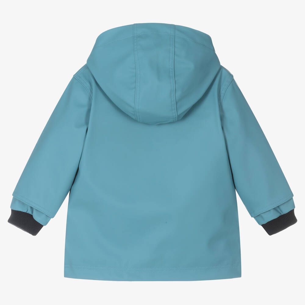 Petit Bateau - Blue Hooded Raincoat | Childrensalon Outlet