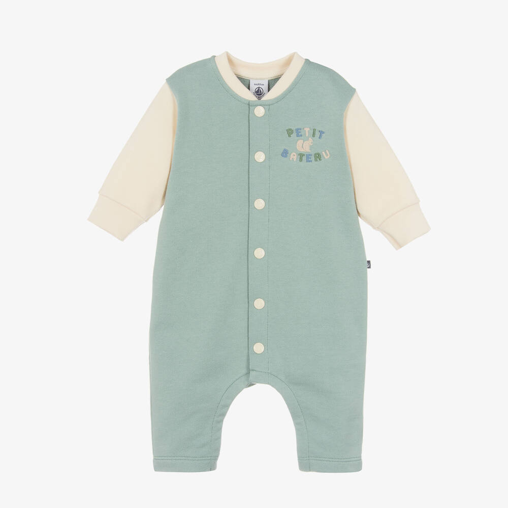 Petit Bateau-Boys Aqua Cotton Varsity Suit | Childrensalon Outlet