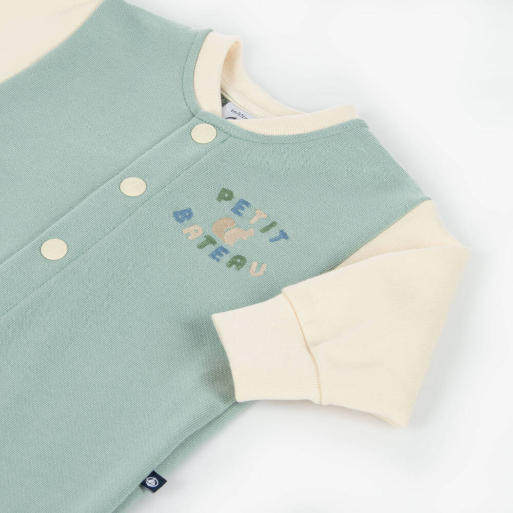 Petit Bateau-Boys Aqua Cotton Varsity Suit | Childrensalon Outlet