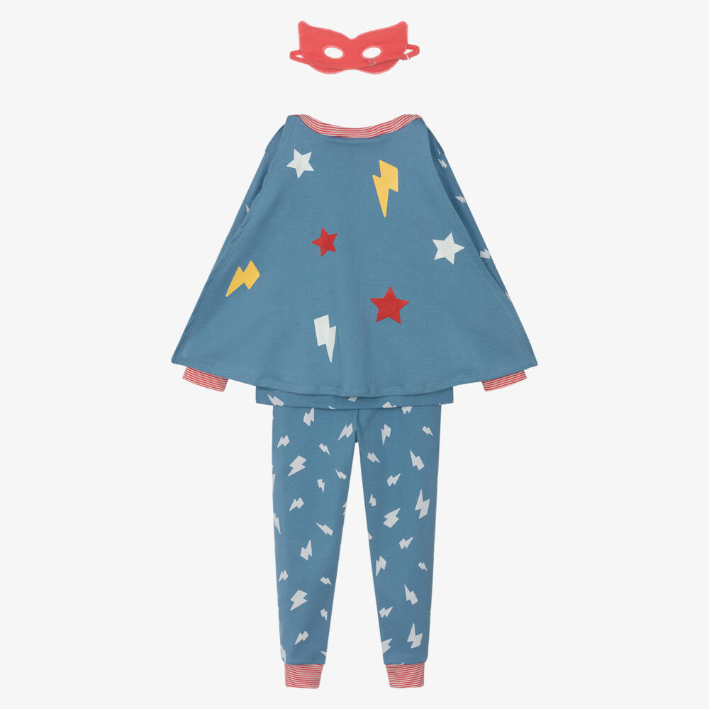 Petit Bateau-Boys Blue Hero Sleep Set | Childrensalon Outlet
