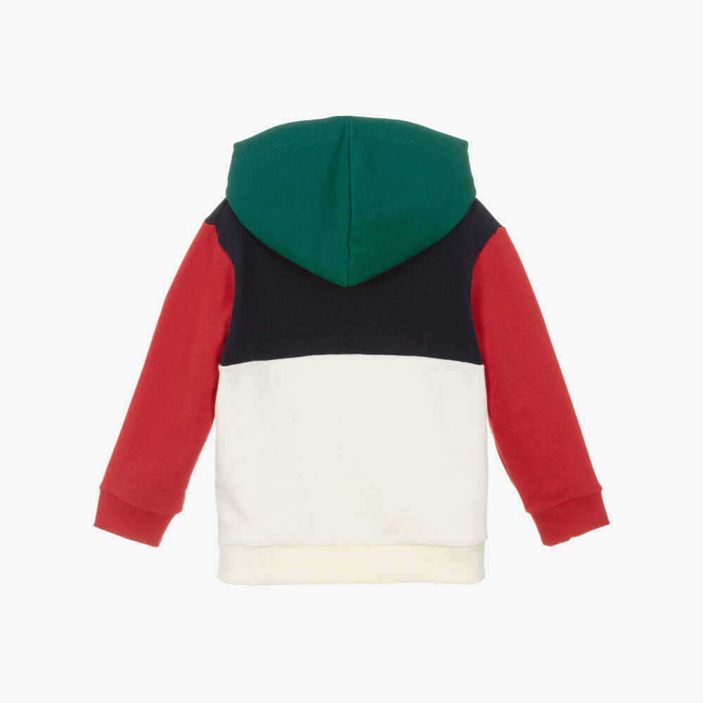 Petit Bateau-Boys Colourblock Cotton Hoodie | Childrensalon Outlet