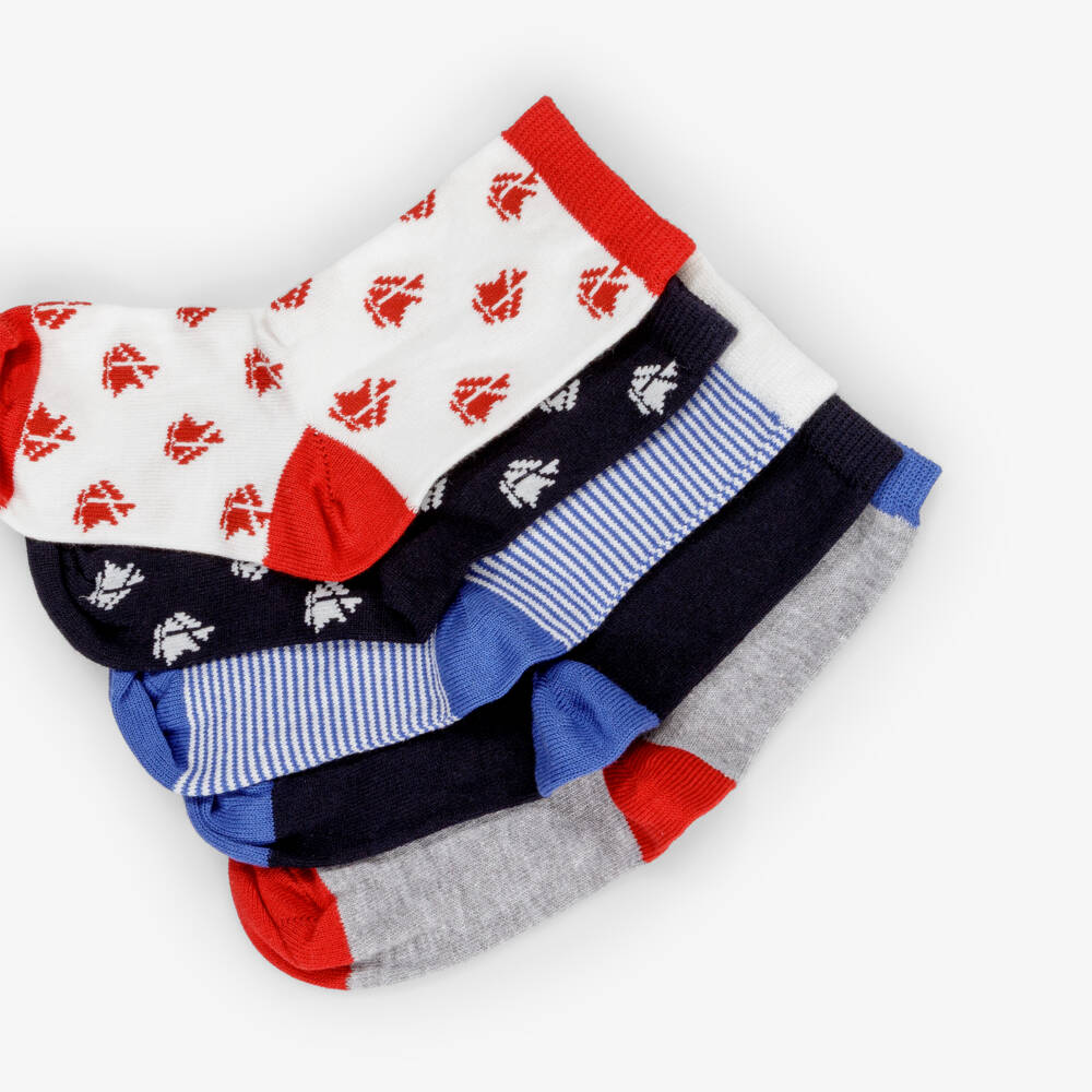 Petit Bateau-Boys Colourful Patterned Sock Set | Childrensalon Outlet