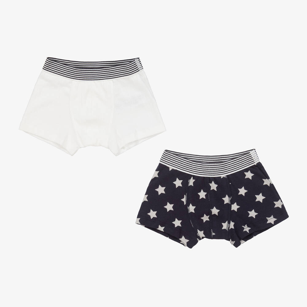 Petit Bateau - Boys Cotton Boxer Shorts (2 Pack) | Childrensalon