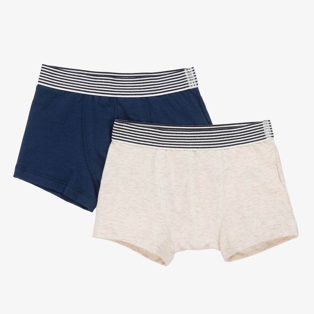 Petit Bateau - Boys Cotton Boxer Shorts (2 Pack) | Childrensalon