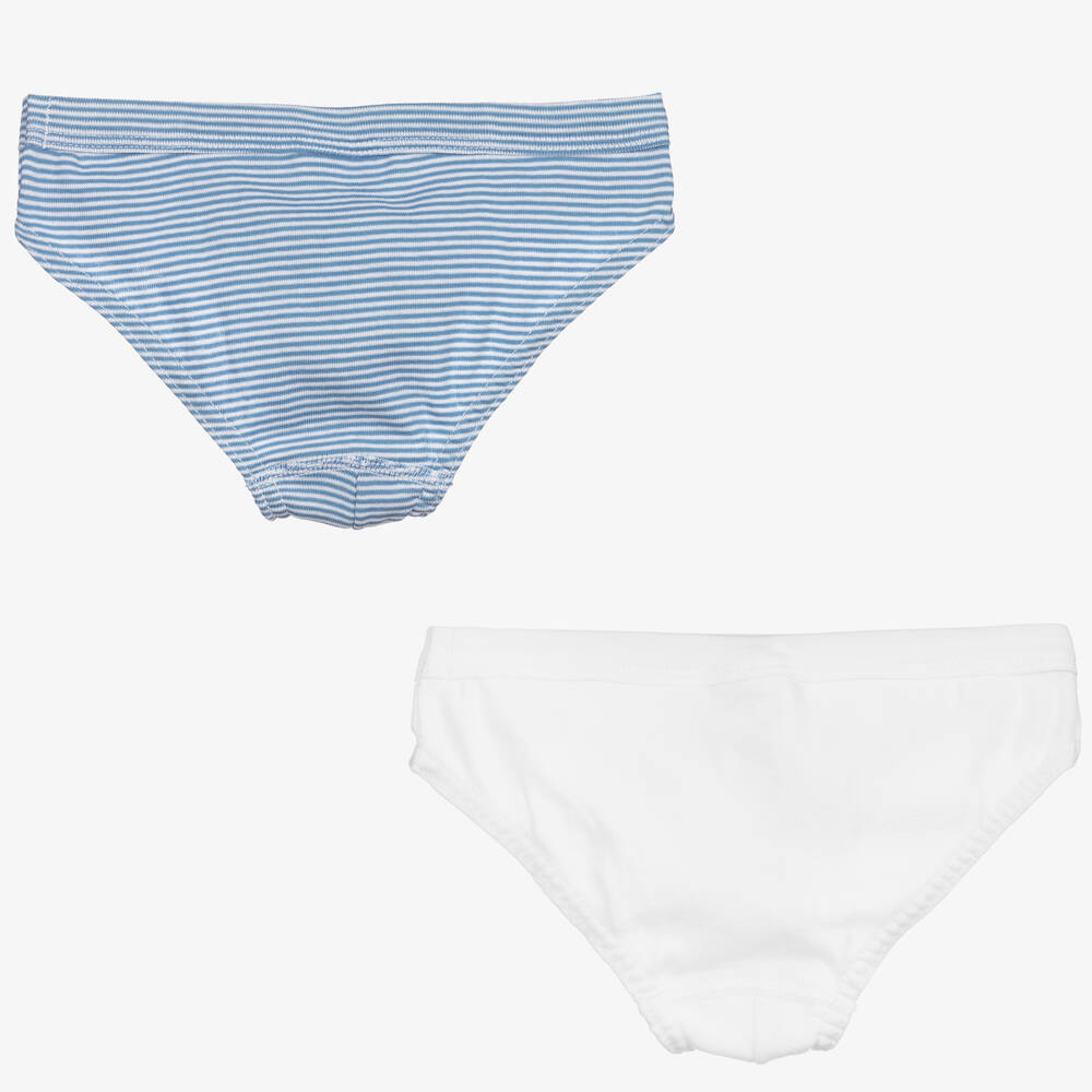 Petit Bateau Slips en coton Garcon x 2 Childrensalon Outlet