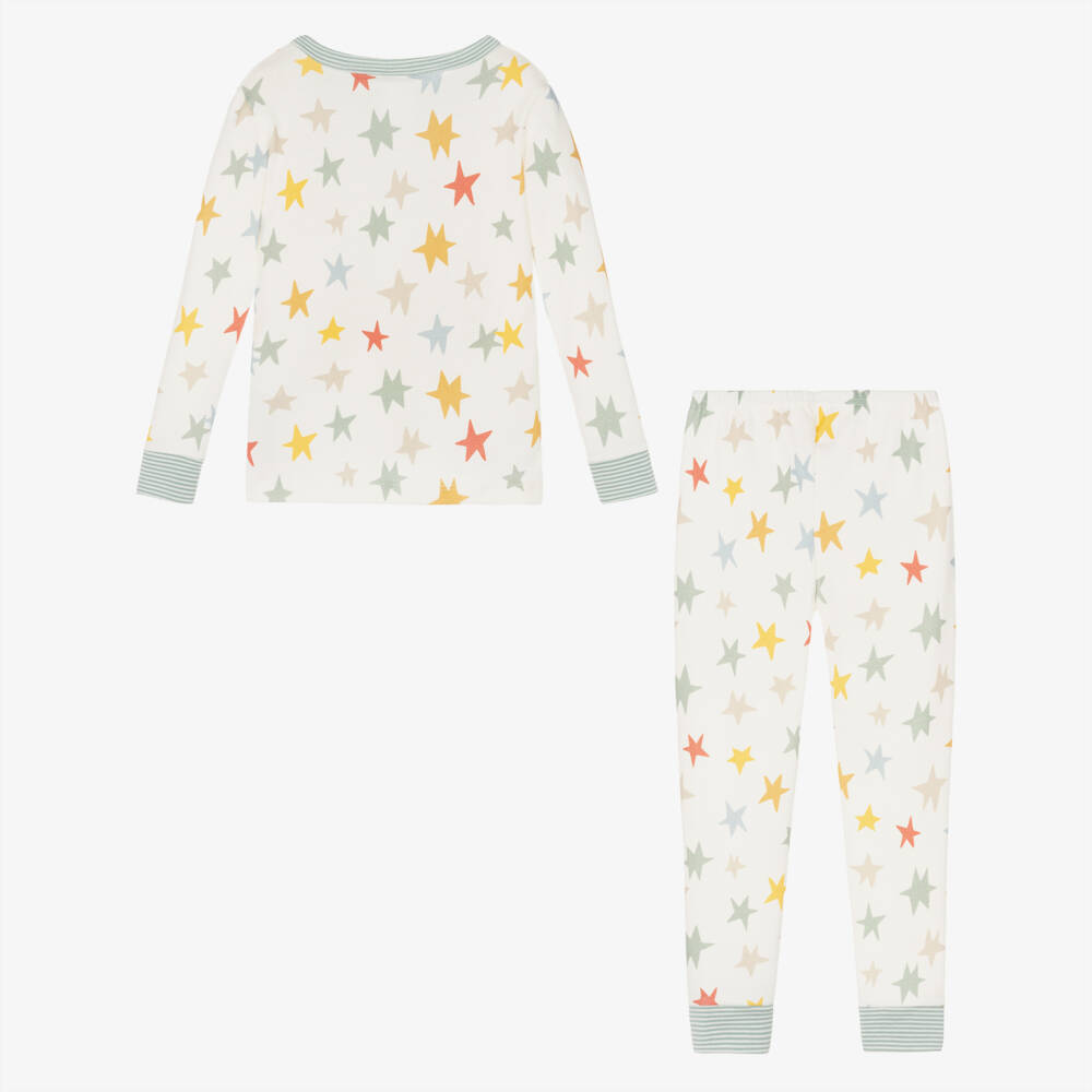 Petit Bateau-Boys Cream Starry Night Pyjamas | Childrensalon Outlet