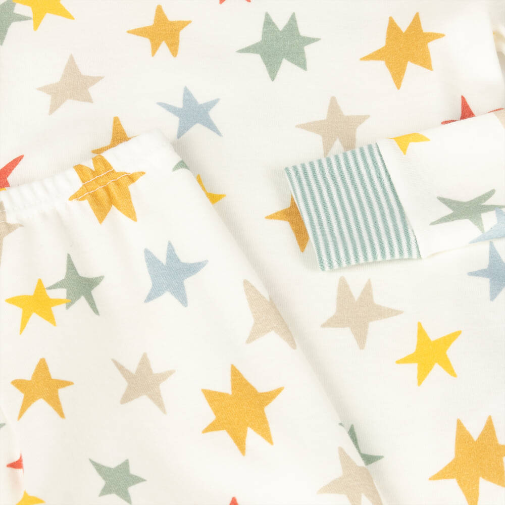 Petit Bateau-Boys Cream Starry Night Pyjamas | Childrensalon Outlet