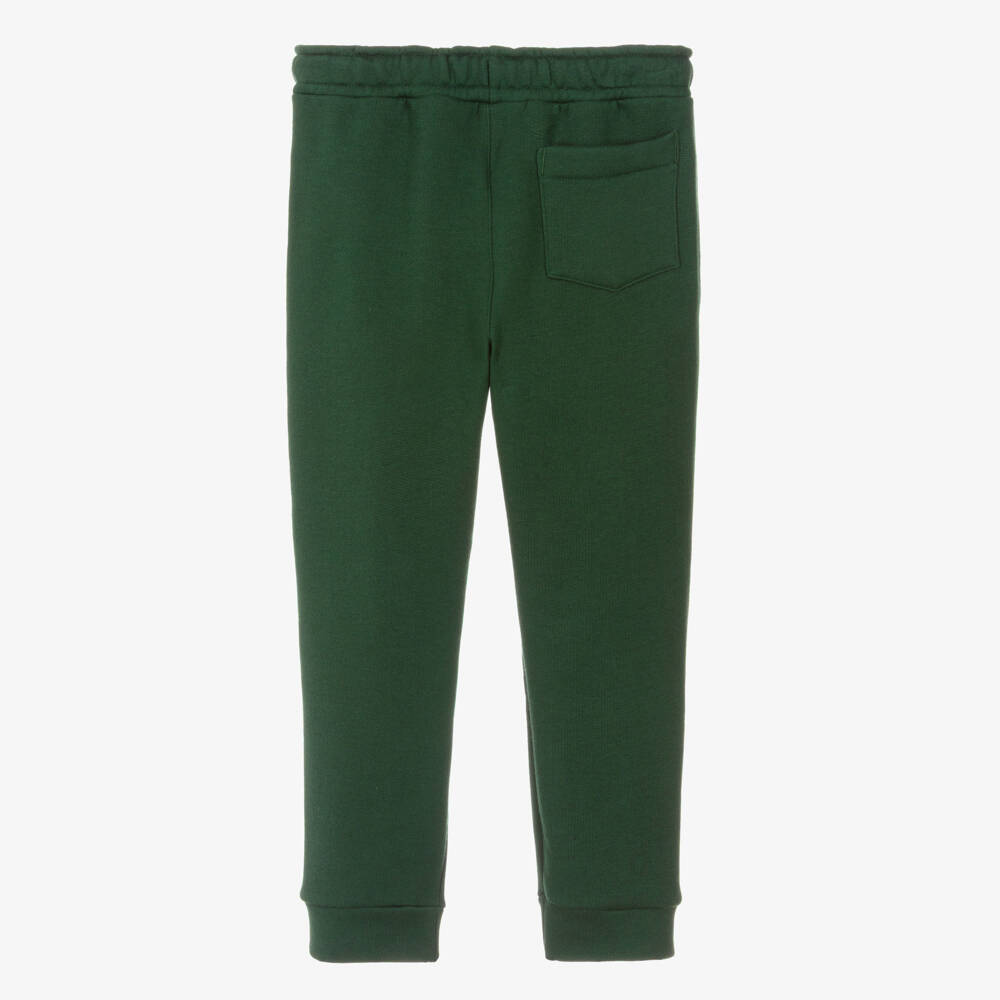 Petit Bateau-Boys Green Cotton Joggers | Childrensalon Outlet