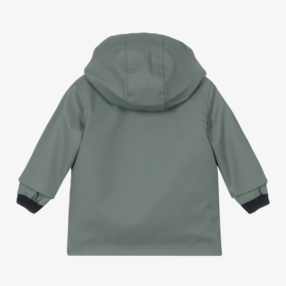 Petit Bateau-معطف واقي من المطر أطفال ولادي لون أخضر | Childrensalon Outlet