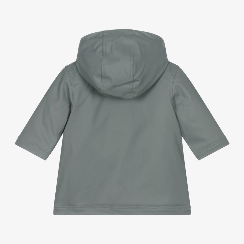 Petit Bateau-Boys Grey Fleece-Lined Raincoat | Childrensalon Outlet