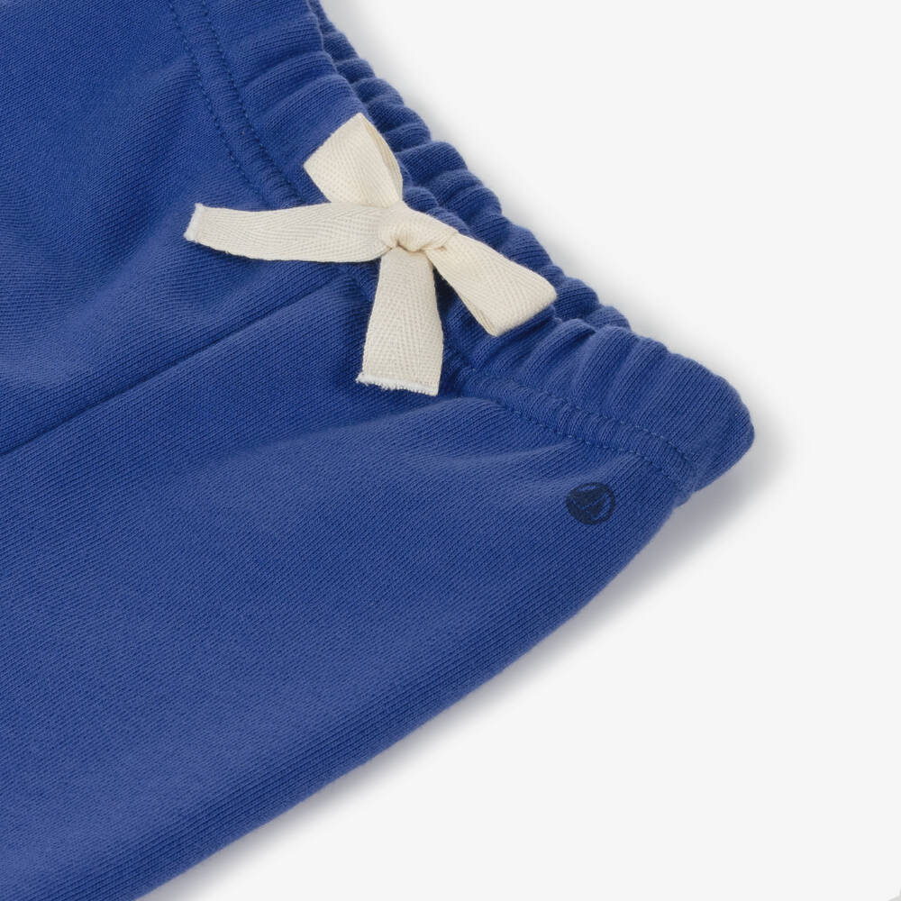 Petit Bateau-Boys Indigo Cotton Joggers | Childrensalon Outlet