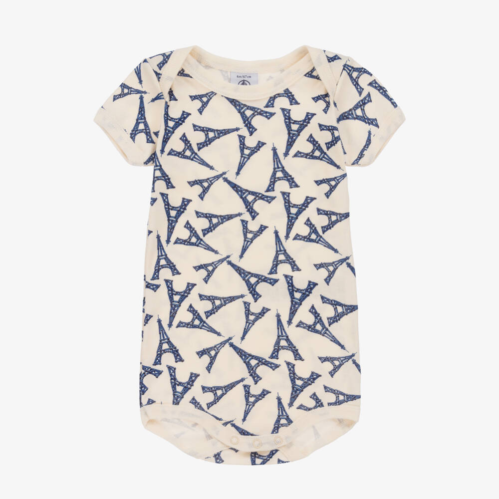 Petit Bateau-Boys Ivory & Blue Bodyvest Trio | Childrensalon Outlet
