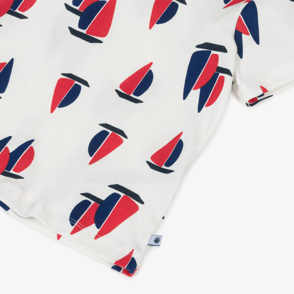 Petit Bateau-Boys Nautical Ivory Sleep Set | Childrensalon Outlet