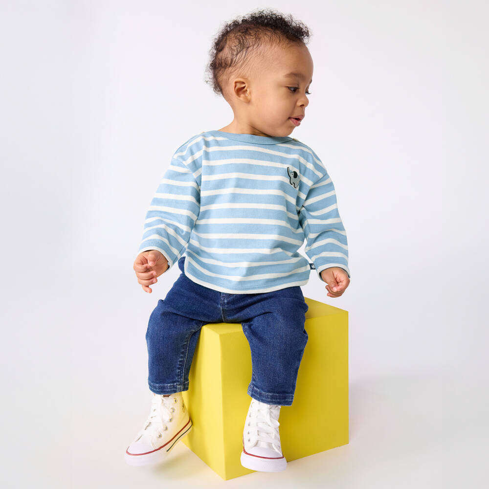 Petit Bateau-Boys Nautical Stripe Top | Childrensalon Outlet