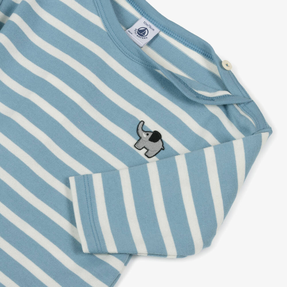 Petit Bateau-Boys Nautical Stripe Top | Childrensalon Outlet