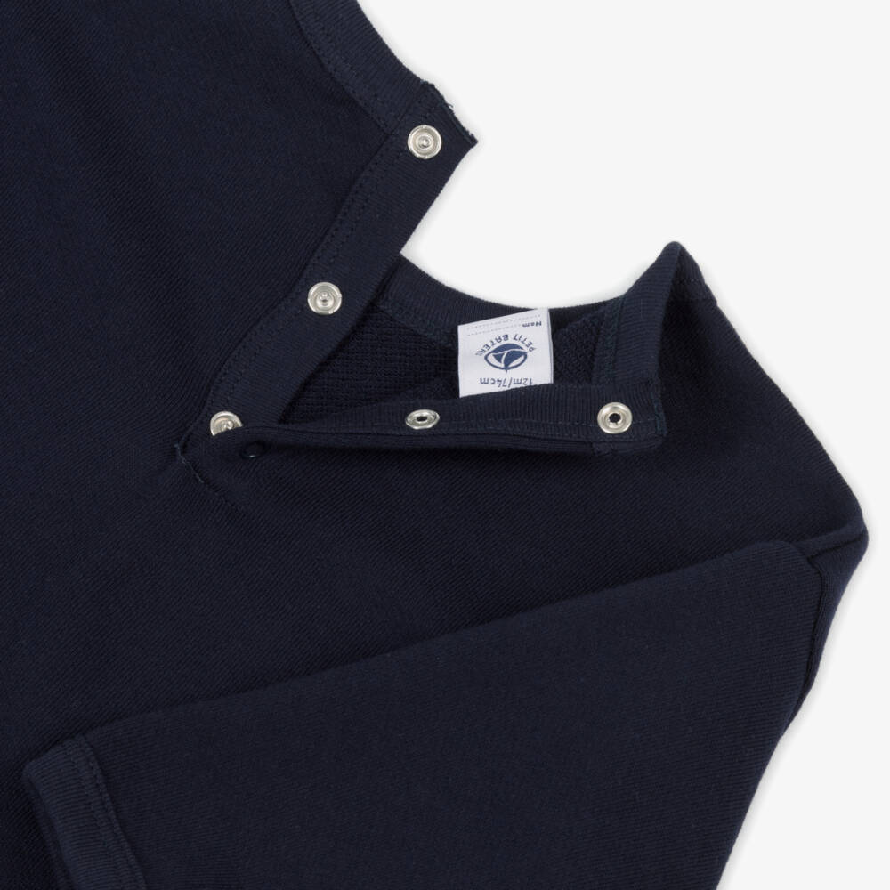 Petit Bateau-Boys Navy Animal Motif Top | Childrensalon Outlet