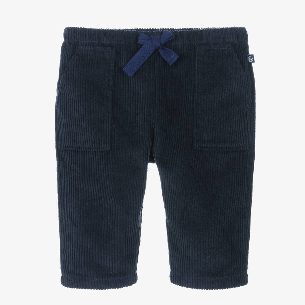 Petit Bateau - Navyblaue Cordhose für Jungen | Childrensalon