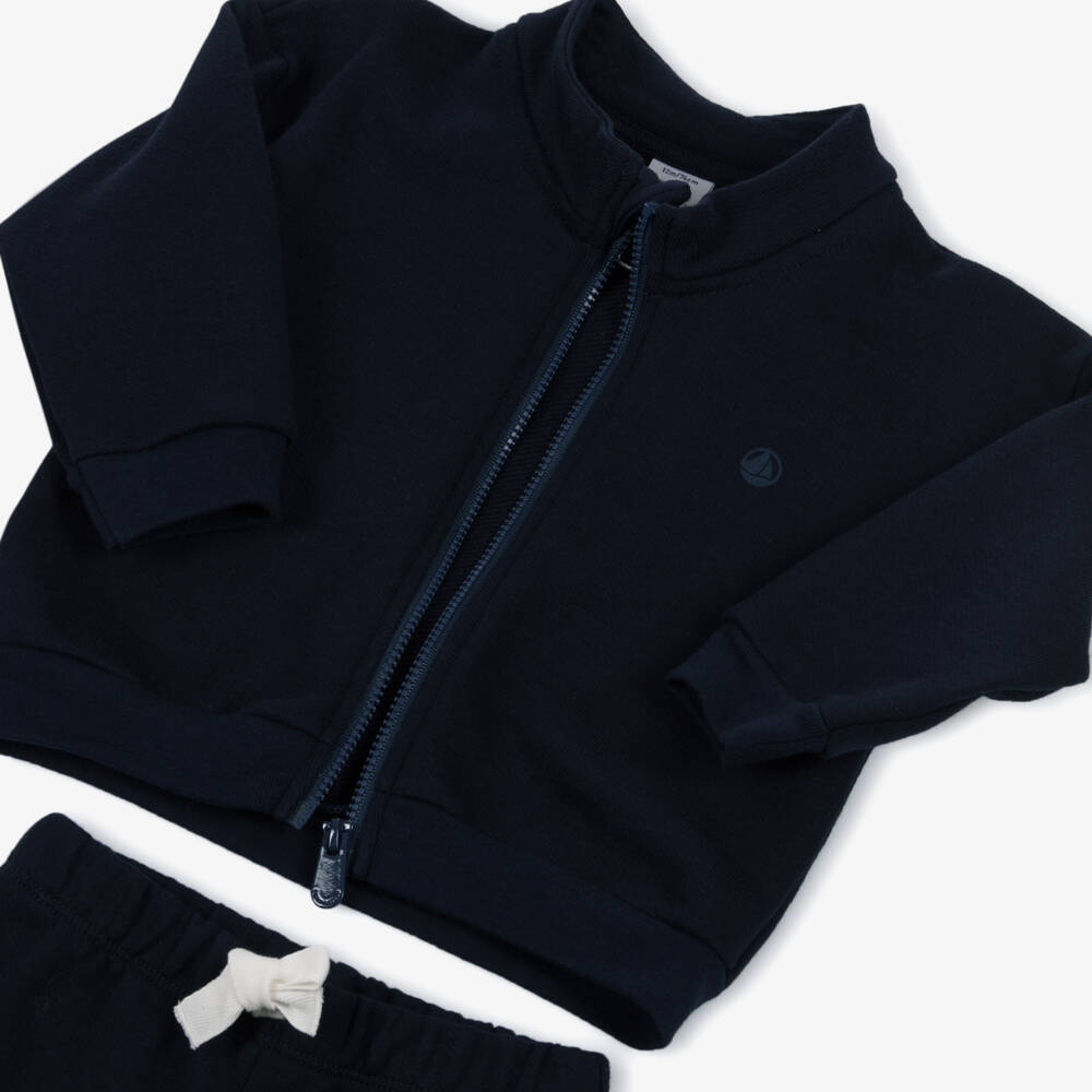 Petit Bateau-Boys Navy Blue Outfit Set | Childrensalon Outlet