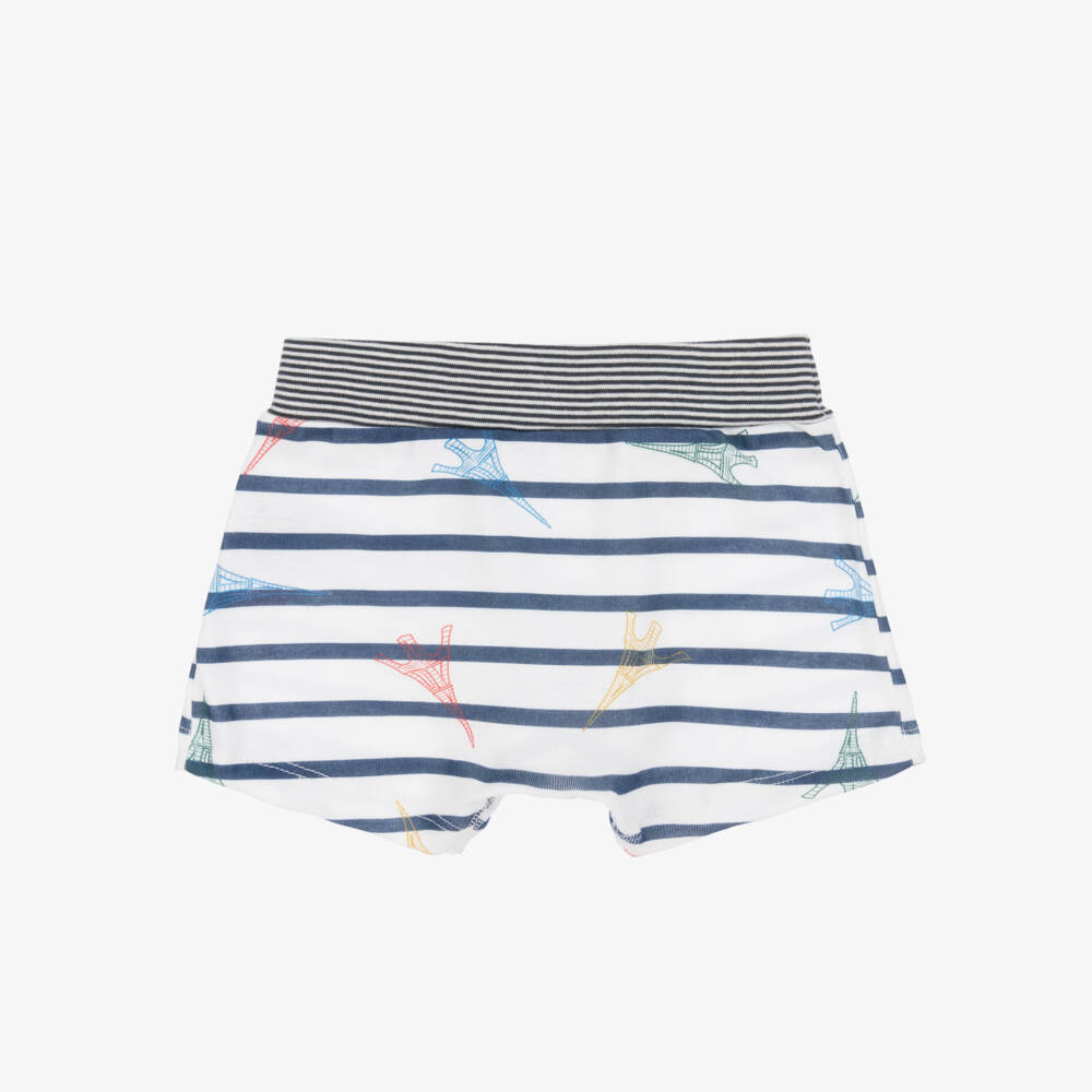 Petit Bateau-Тройка синих хлопковых боксеров для мальчиков | Childrensalon Outlet