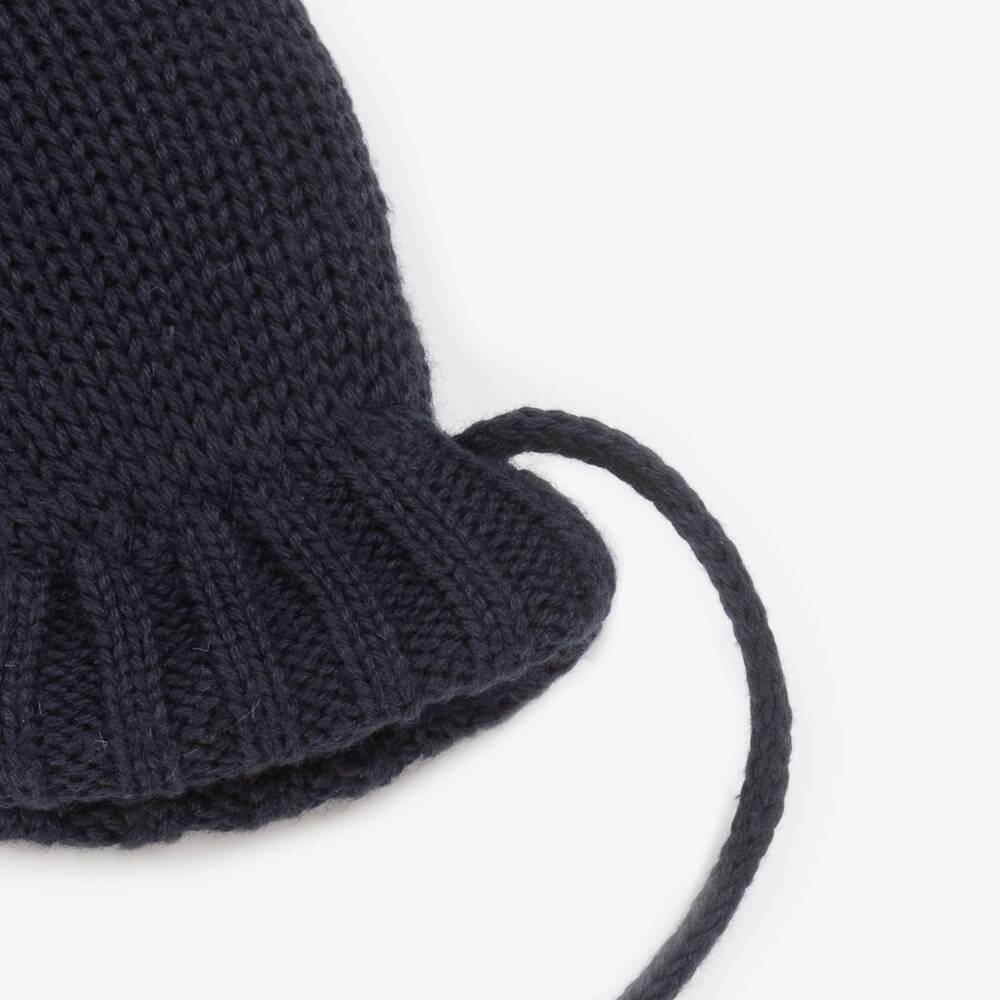 Petit Bateau-قفازات للحماية من الخدش محبوكة لون كحلي للأطفال | Childrensalon Outlet