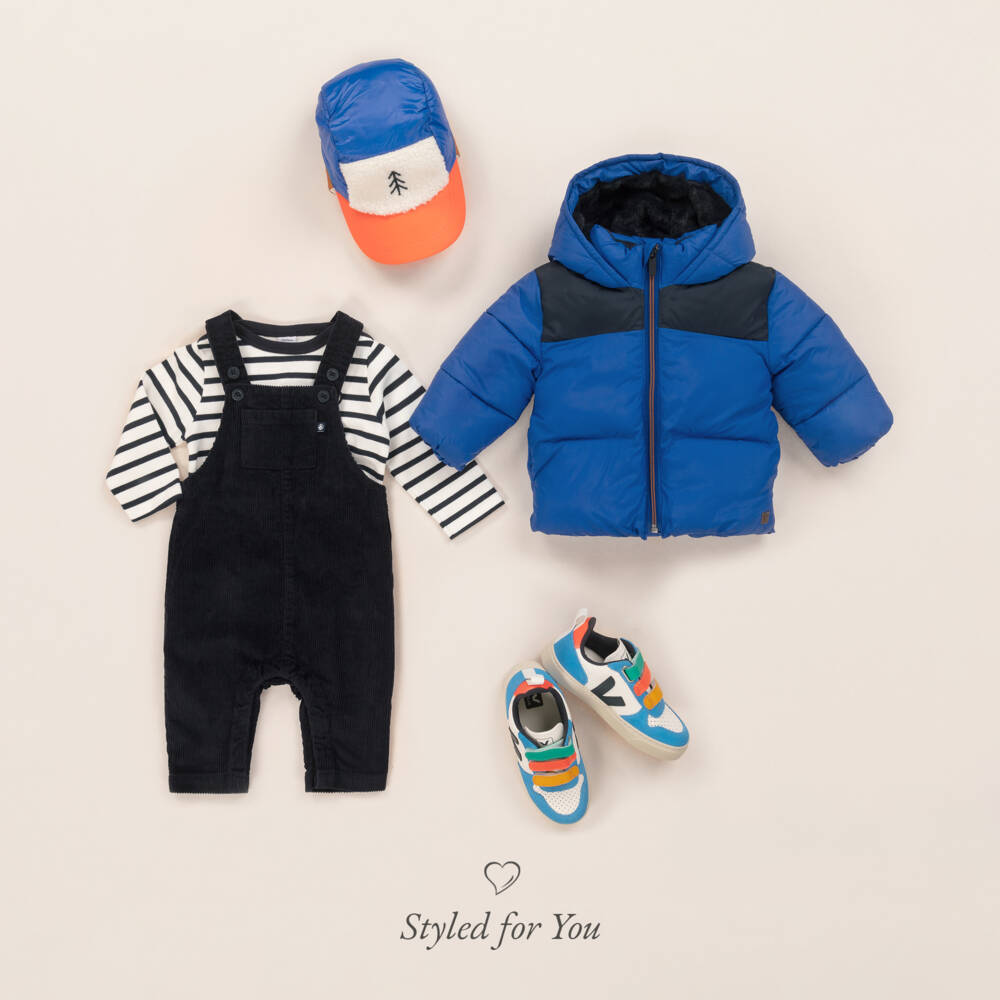 Petit Bateau-Boys Navy Striped Cotton Shirt | Childrensalon Outlet