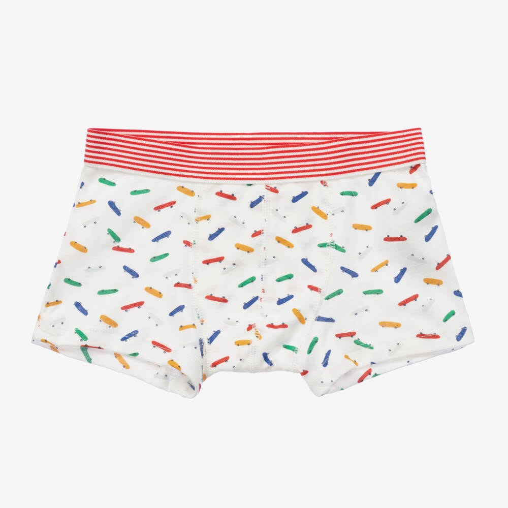 Petit Bateau-Boys Organic Cotton Boxers (5 Pack)  | Childrensalon Outlet