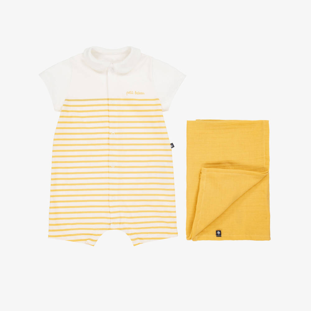 Petit Bateau-Детский комплект ромперов из хлопка для мальчиков | Childrensalon Outlet