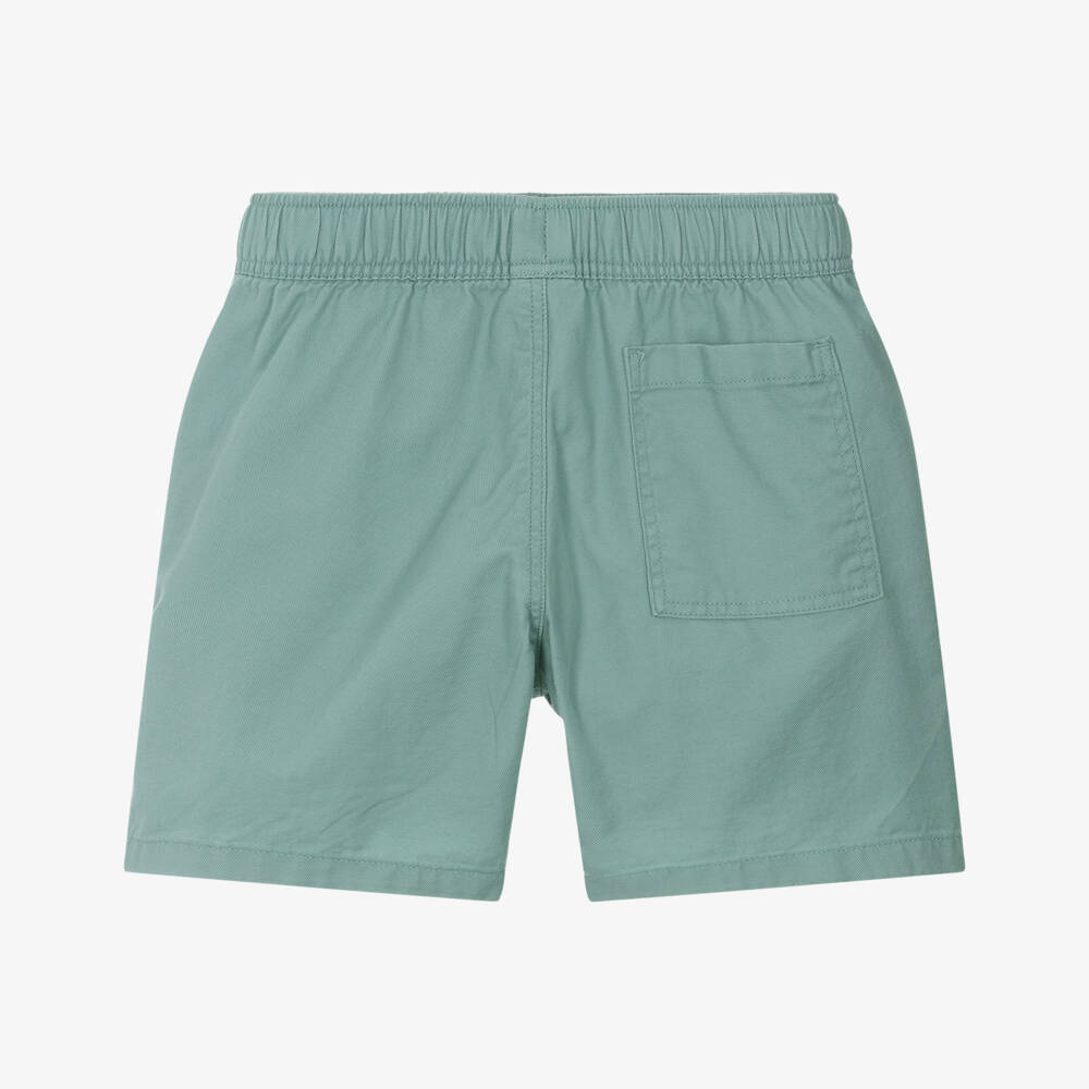 Petit Bateau-Boys Verdant Cotton Twill Shorts | Childrensalon Outlet