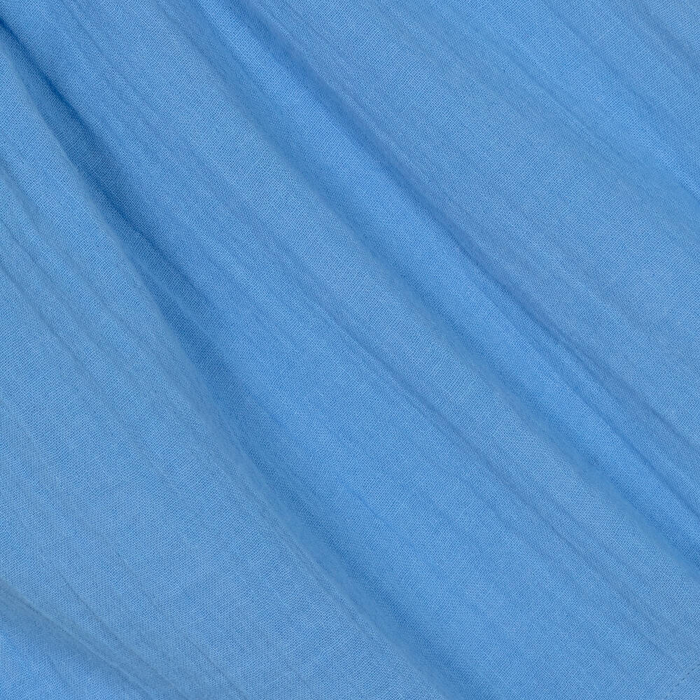 Petit Bateau-Голубое платье из марлевого хлопка | Childrensalon Outlet