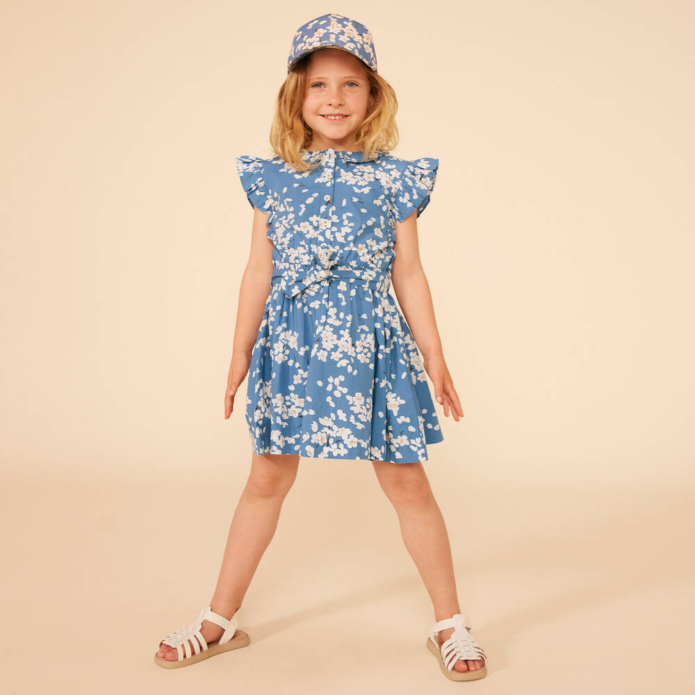 Girl in floral dress hot sale