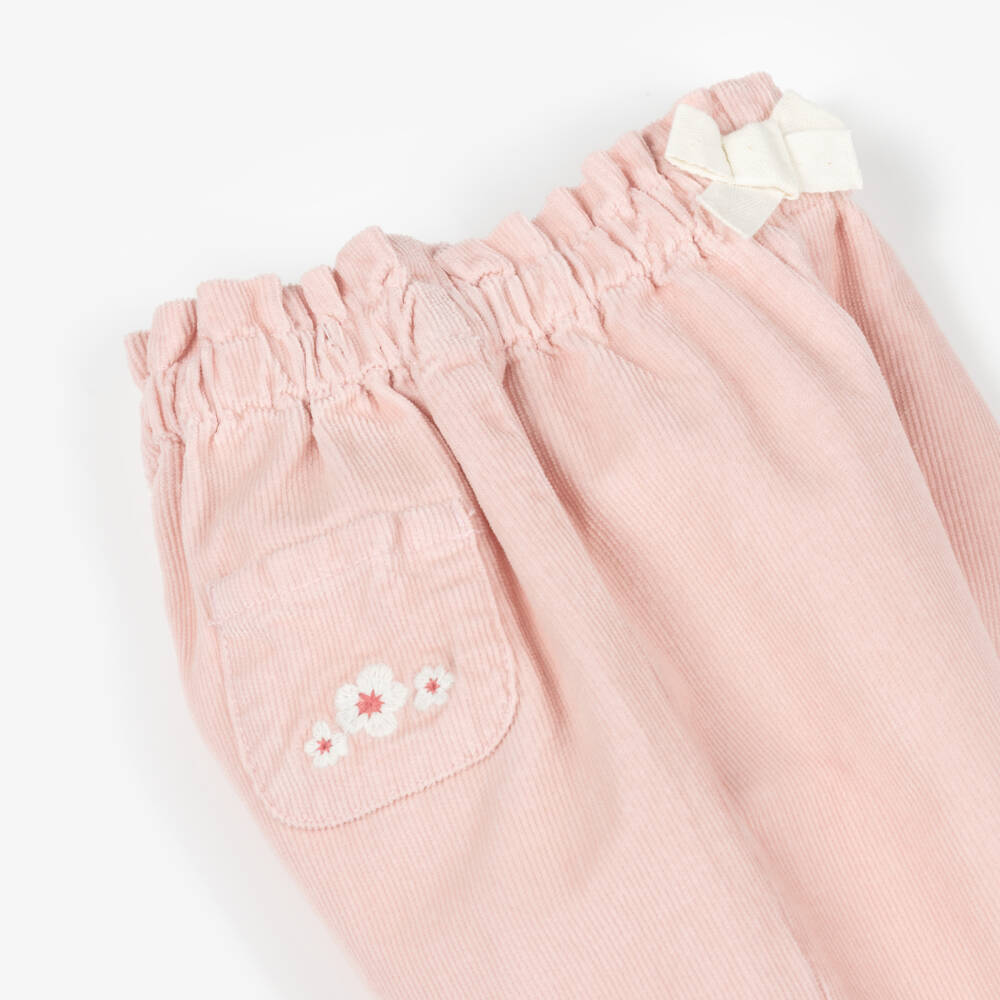 Petit Bateau-Girls Cotton Needle Cord Trousers | Childrensalon Outlet