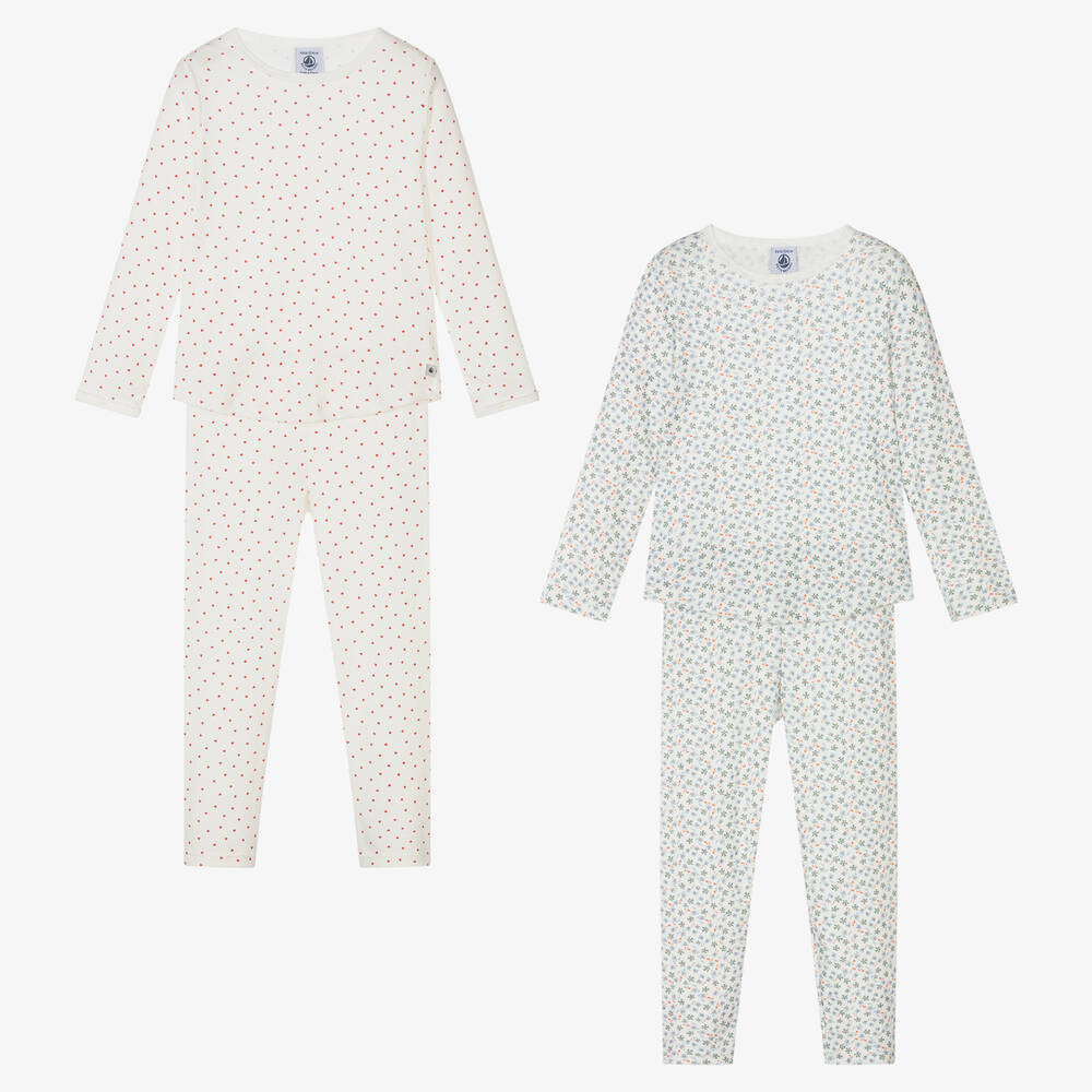 Petit Bateau - Pyjamas en coton Fille (x2) | Childrensalon