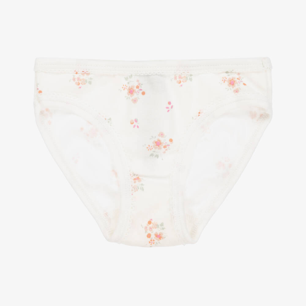 Petit Bateau-Girls Eco-Friendly Cotton Undies Trio | Childrensalon Outlet
