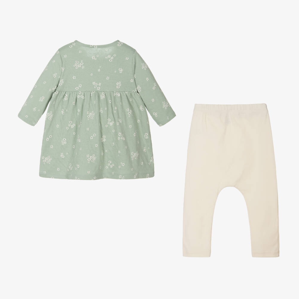 Petit Bateau-Girls Floral Cotton Dress Ensemble | Childrensalon Outlet
